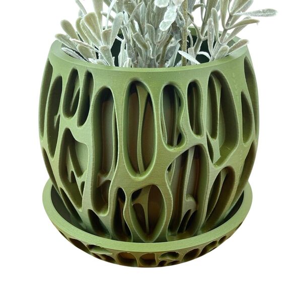 Indoor Flower Pot, The Slime Planter Pot, Houseplants, Ecofriendly - Picture 2 of 10